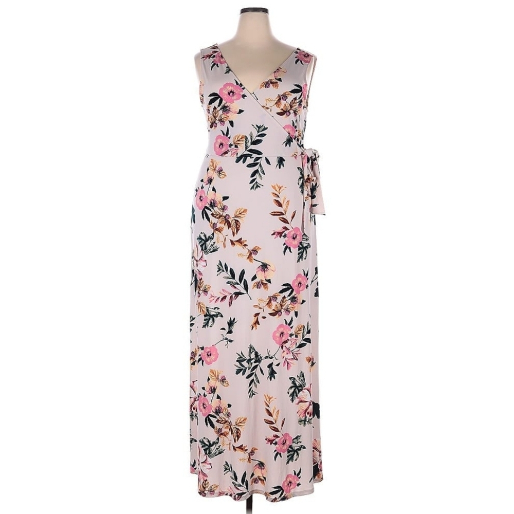 Floral Pink Maxi Dress